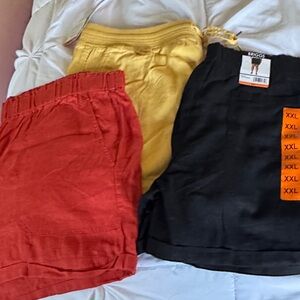 Briggs New York Women's Shorts - Red, Yellow (Orvis) Black. Selling together
